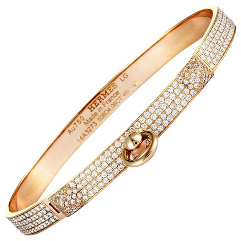 hermes gold diamond bracelet|vintage hermes bracelets.